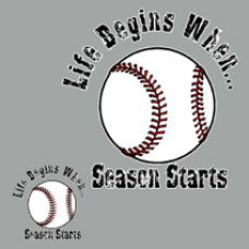 "Life Begins" Baseball/Softball Clothing